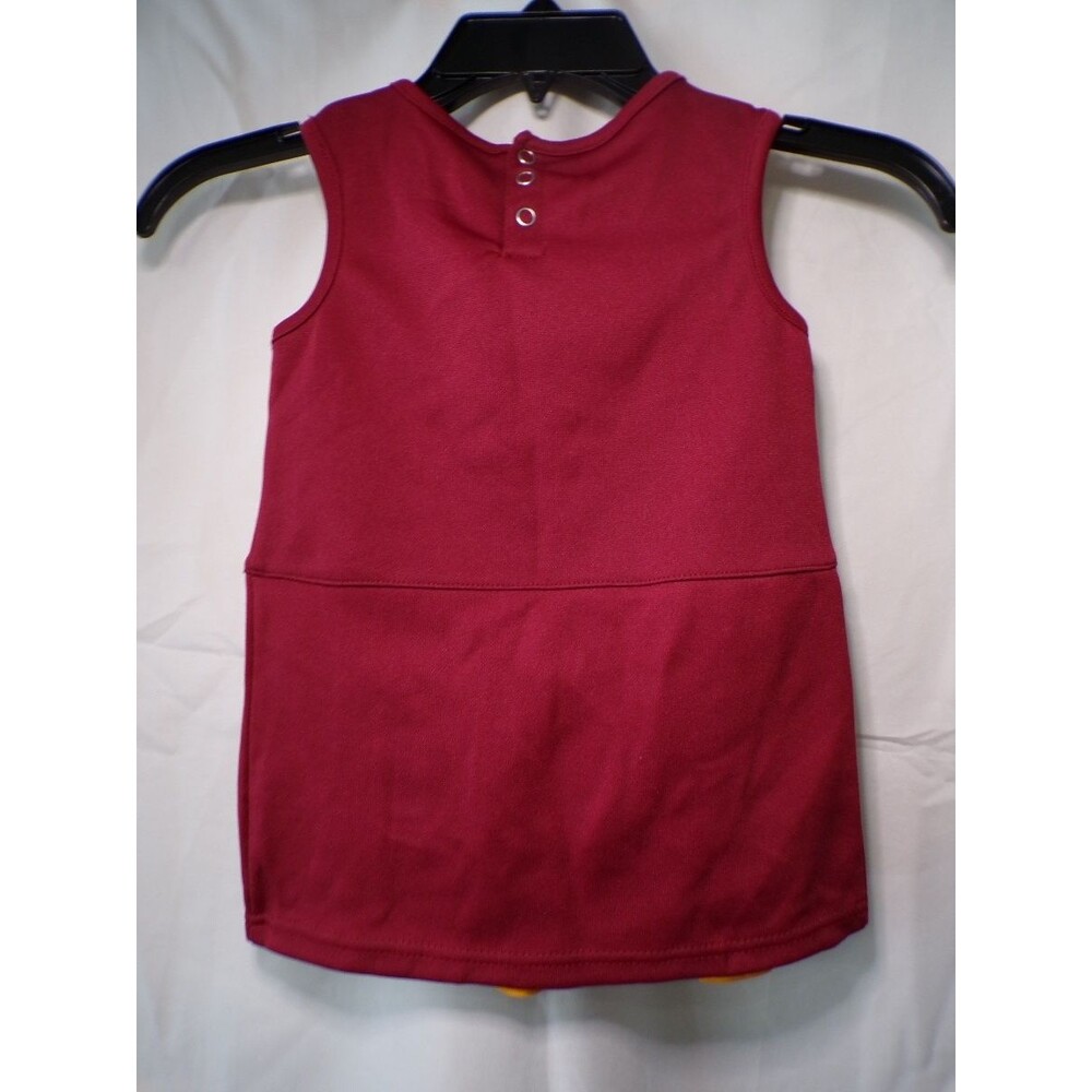 Team Apparel Girls Redskins Cheerleader Dress 3T Burgundy Gold - Picture 6 of 7
